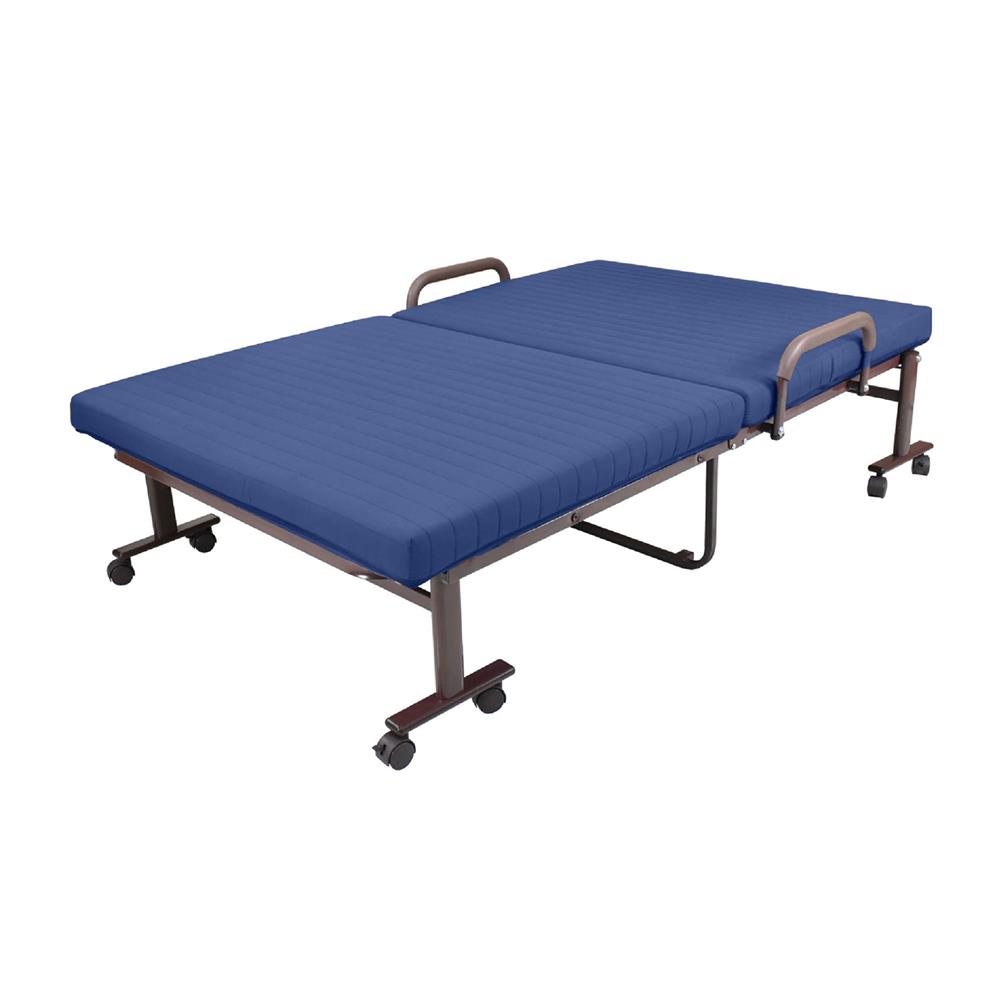 เตียงพับพร้อม TOPPER THAIBULL OLT247-80B 80X190X46 ซม. สีน้ำเงิน