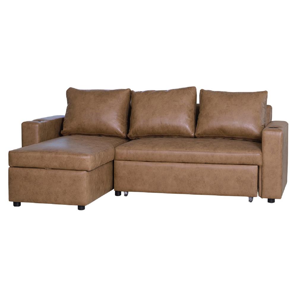 โซฟาเบด AS FURNITURE WELLINGTON RBWU43 สีน้ำตาลอ่อน