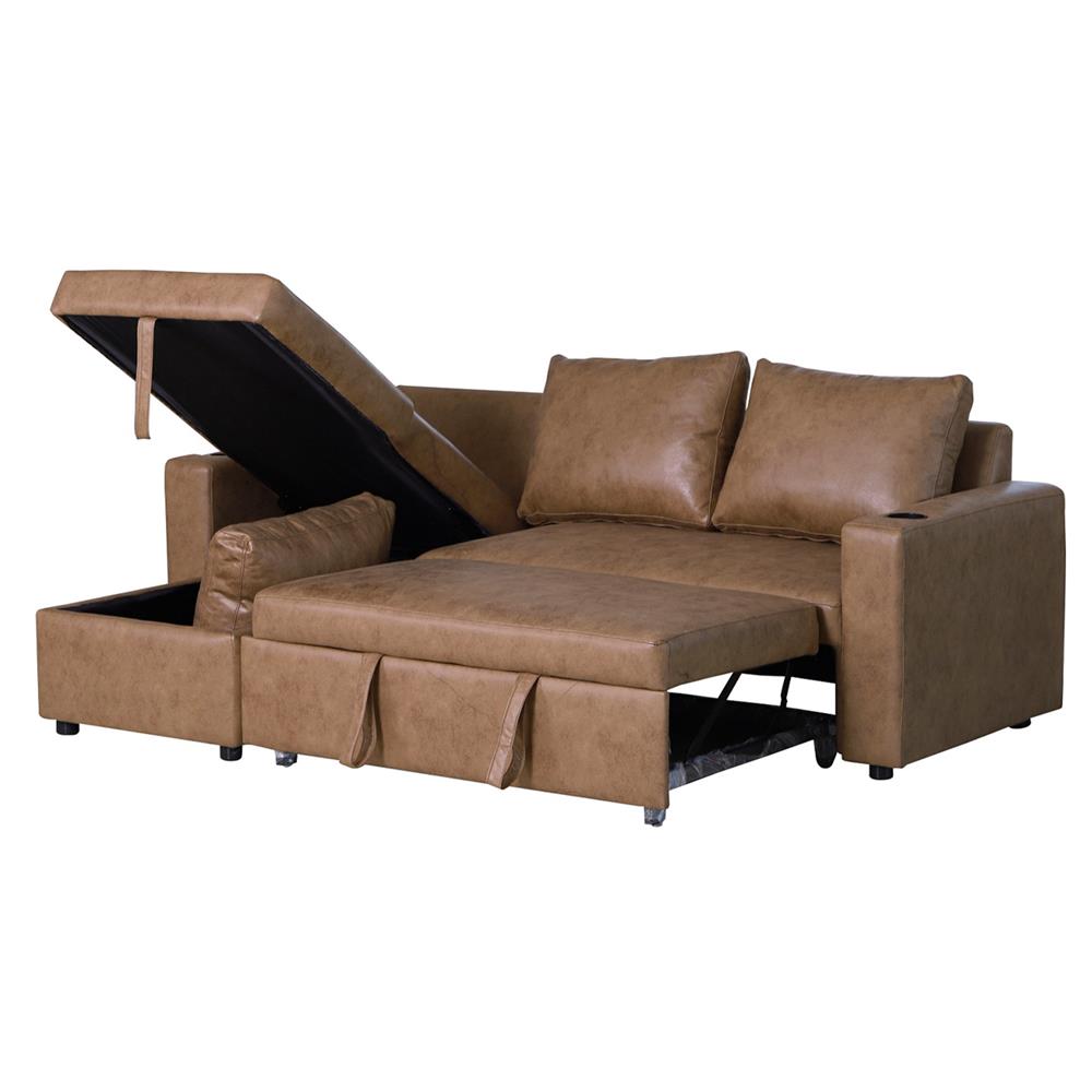 โซฟาเบด AS FURNITURE WELLINGTON RBWU43 สีน้ำตาลอ่อน