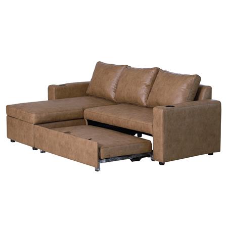 โซฟาเบด AS FURNITURE WELLINGTON RBWU43 สีน้ำตาลอ่อน_1