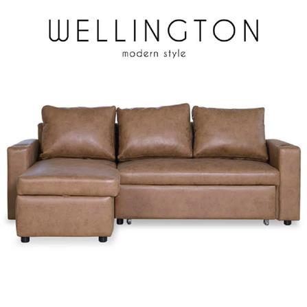โซฟาเบด AS FURNITURE WELLINGTON RBWU43 สีน้ำตาลอ่อน_5