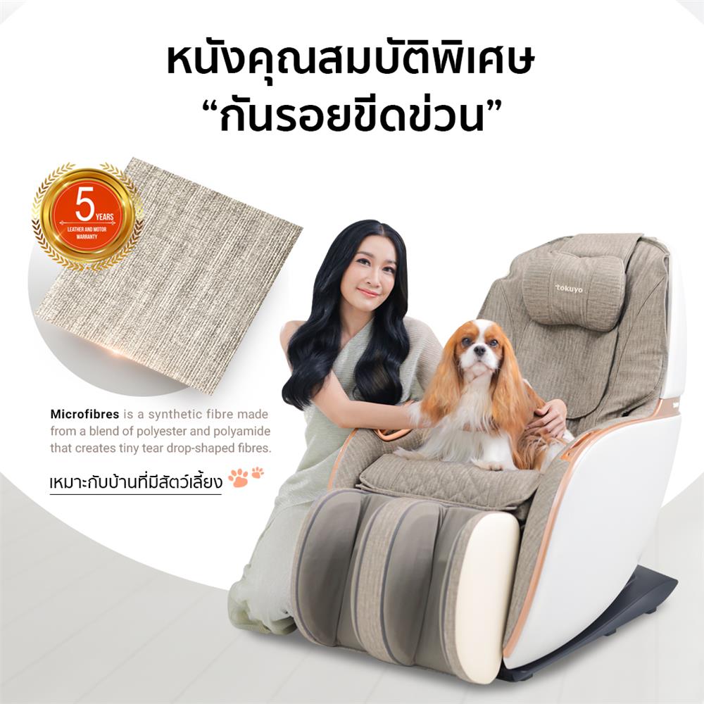 เก้าอี้นวดไฟฟ้า TOKUYO TC-296 สีเทา