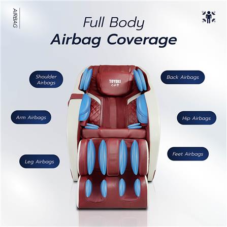 เก้าอี้นวดไฟฟ้า TOYOKI R8311 สีแดง_9