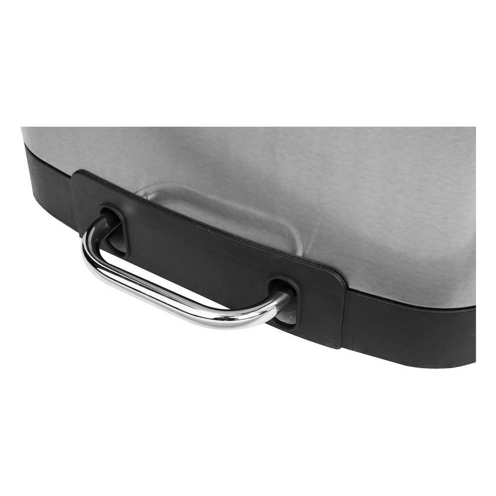 ถังขยะเหยียบเหลี่ยม ACCO GENTLE CLOSE 12 ลิตร สีเงิน