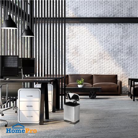 ถังขยะเหยียบเหลี่ยม ACCO GENTLE CLOSE 12 ลิตร สีเงิน_7