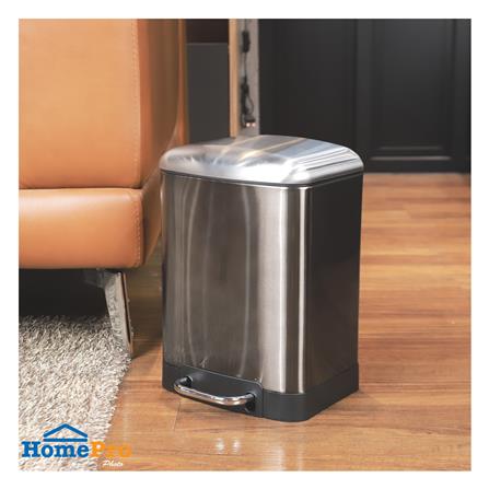 ถังขยะเหยียบเหลี่ยม ACCO GENTLE CLOSE 6 ลิตร สีเงิน_6