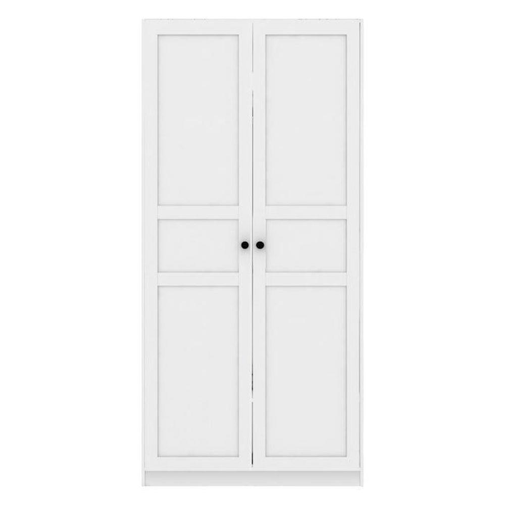 ตู้เสื้อผ้า 2 บานเปิด KONCEPT BLOX DE02 100 ซม. สีขาว