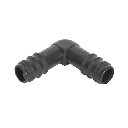 ข้อต่อข้องอ PE SPRING 20 มม. สีดำ แพ็ก 10 ชิ้น