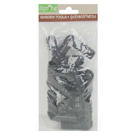 ข้อต่อข้องอ PE SPRING 20 มม. สีดำ แพ็ก 10 ชิ้น_2