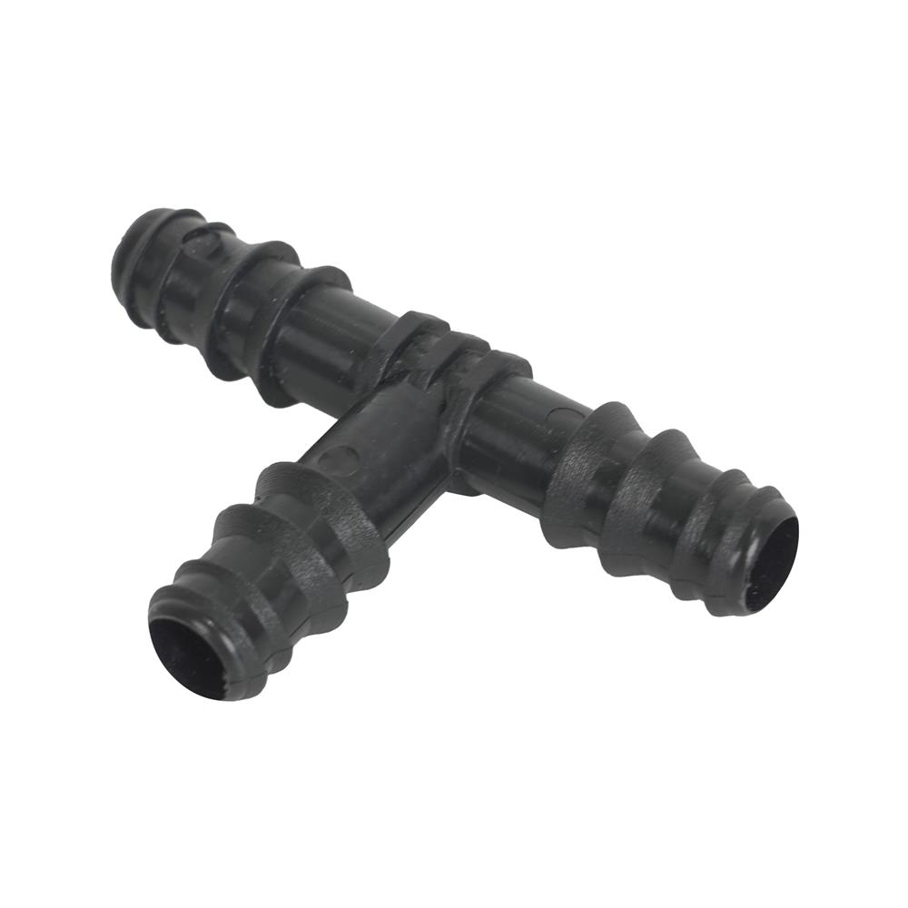 ข้อต่อสามทาง PE SPRING 16 มม. สีดำ แพ็ก 10 ชิ้น