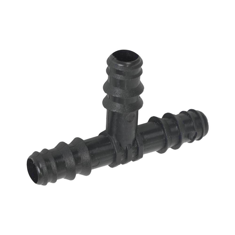 ข้อต่อสามทาง PE SPRING 16 มม. สีดำ แพ็ก 10 ชิ้น