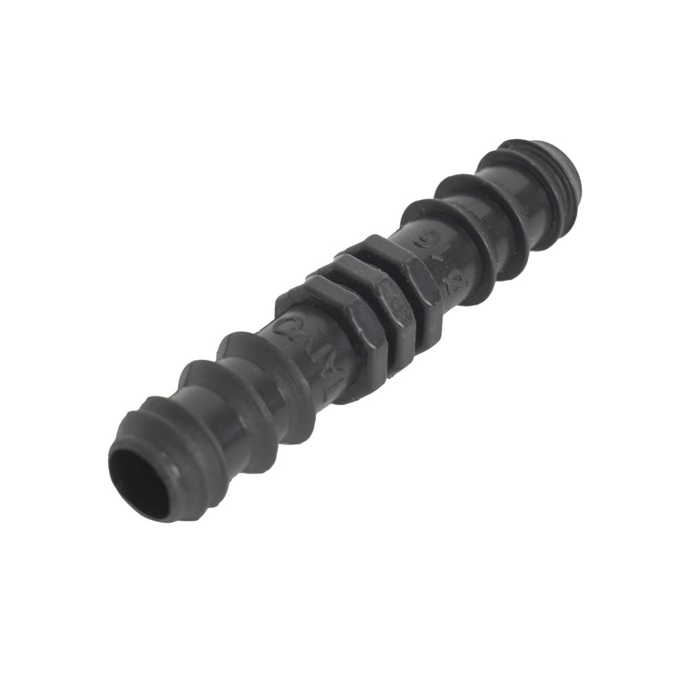 ข้อต่อตรง PE SPRING 16 มม. สีดำ แพ็ก 10 ชิ้น