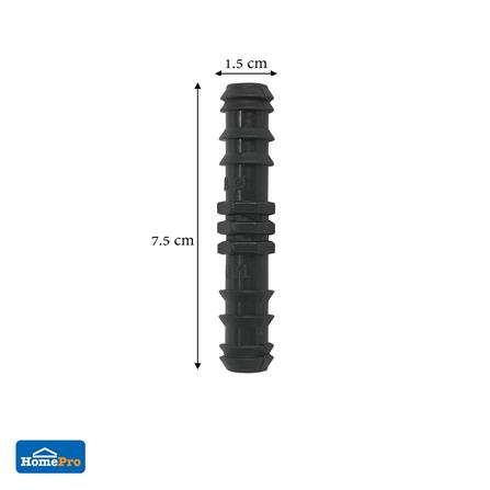 ข้อต่อตรง PE SPRING 16 มม. สีดำ แพ็ก 10 ชิ้น_3