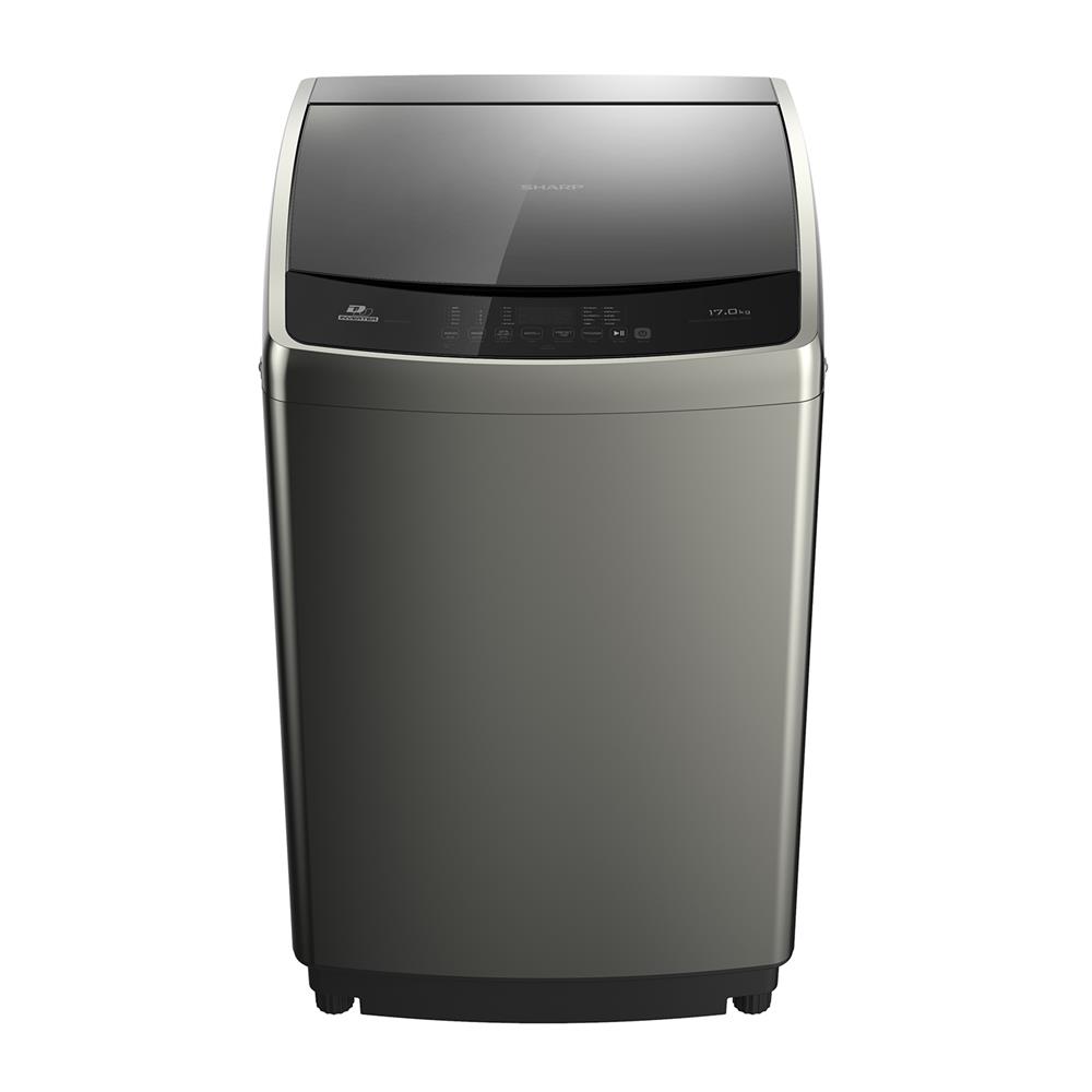 เครื่องซักผ้าฝาบน SHARP ES-WJX17-GY 17 กก. อินเวอร์เตอร์ สีไทเทเนียม