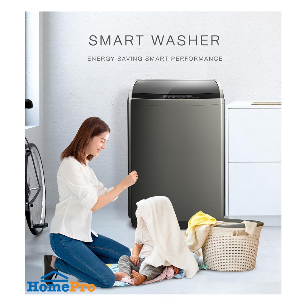 เครื่องซักผ้าฝาบน SHARP ES-WJX17-GY 17 กก. อินเวอร์เตอร์ สีไทเทเนียม