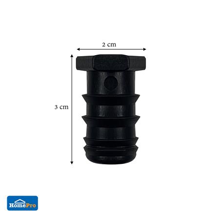 ข้อต่อปิดปลายท่อ PE SPRING 20 มม. สีดำ แพ็ก 10 ชิ้น_4