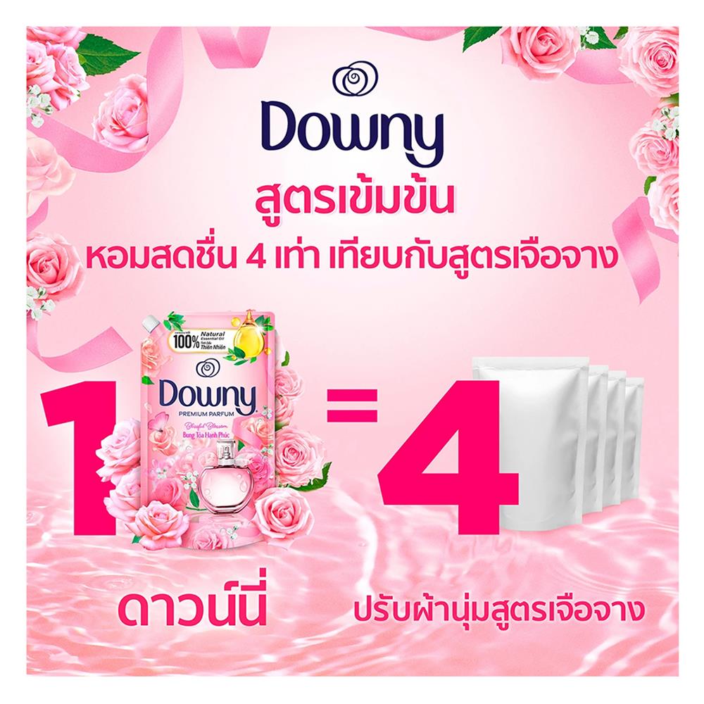 น้ำยาปรับผ้านุ่มสูตรเข้มข้น DOWNY PREMIUM PARFUM 1 ลิตร ดอกไม้บานสะพรั่ง