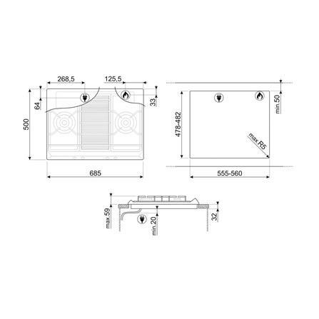 เตาฝัง+เครื่องดูดควัน SMEG SRV572XG+KBT900XE_4