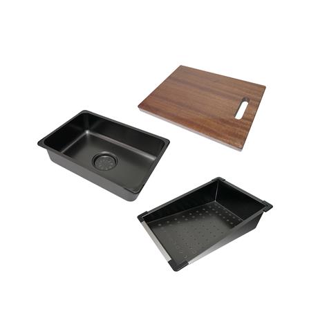 ซิงค์ฝัง 1 หลุม DYNA HOME DH-7546-TS-BK ดำ_3