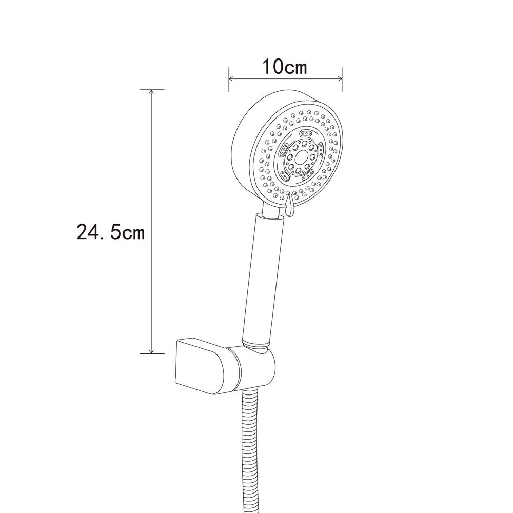 ฝักบัวสายอ่อน RASLAND STN304-SHOWER สเตนเลส