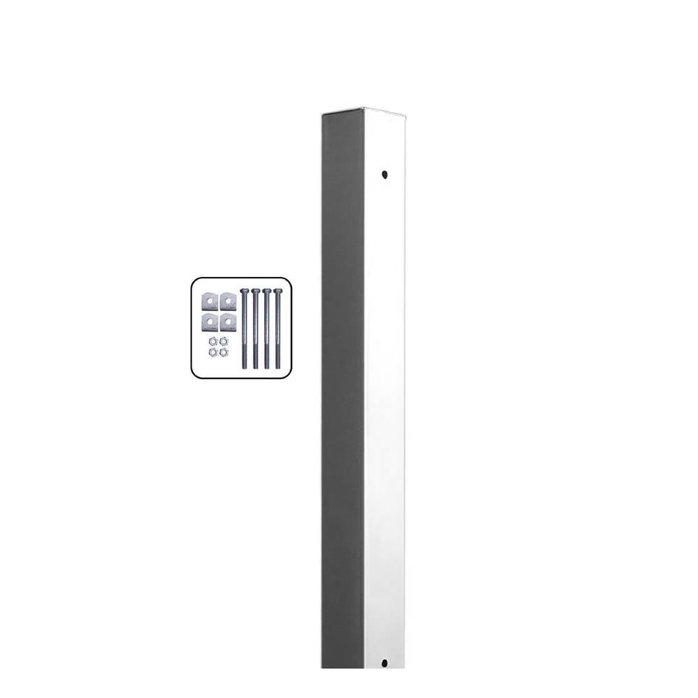 เสารั้วเหลี่ยมชุบกัลวาไนซ์ EURO FENCE 7.5x7.5x150 ซม.