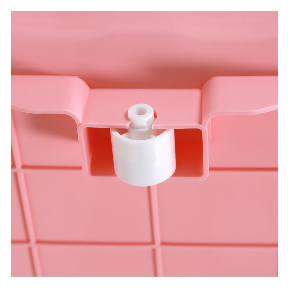 กล่องเก็บของล้อเลื่อน STACKO 70X51X46 ซม. 110 ลิตร สีชมพู