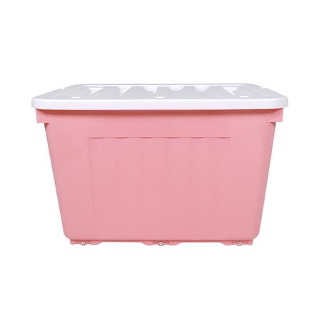 กล่องเก็บของล้อเลื่อน STACKO 70X51X46 ซม. 110 ลิตร สีชมพู_2