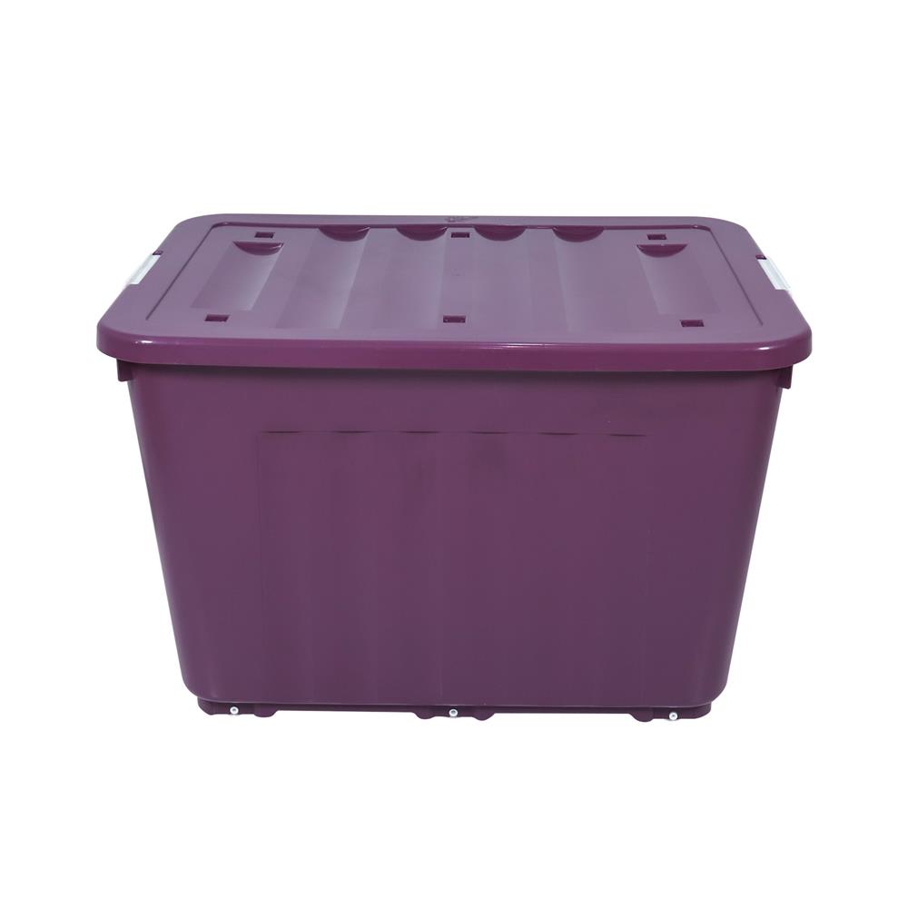 กล่องเก็บของล้อเลื่อน 160 ลิตร STACKO 79x58.8x51.5 ซม. สีม่วง