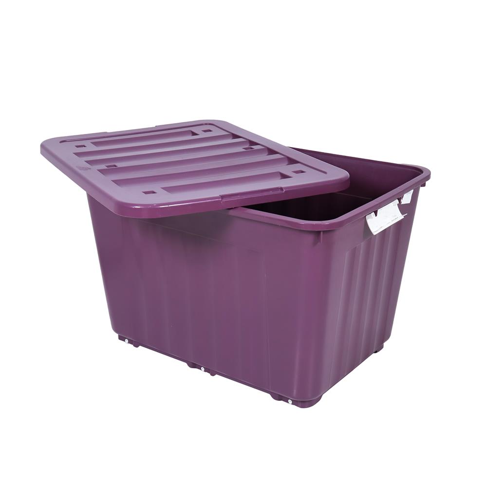 กล่องเก็บของล้อเลื่อน 160 ลิตร STACKO 79x58.8x51.5 ซม. สีม่วง