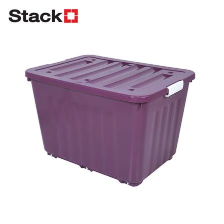 กล่องเก็บของล้อเลื่อน 160 ลิตร STACKO 79x58.8x51.5 ซม. สีม่วง_0