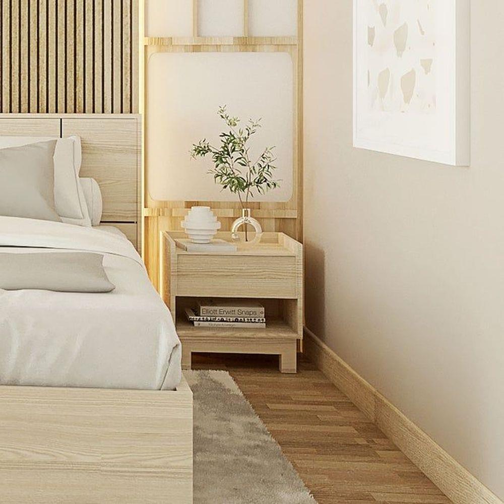 โต๊ะข้าง KONCEPT HAKONE สีแคนยอนโอ๊ค