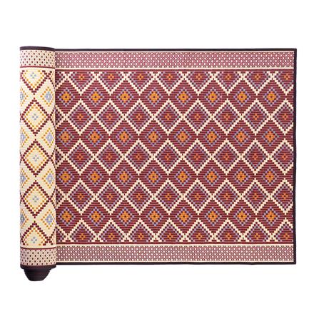 เสื่อวัด THA-WAI PHA MAI 180X1000 ซม. สีแดง/ครีม