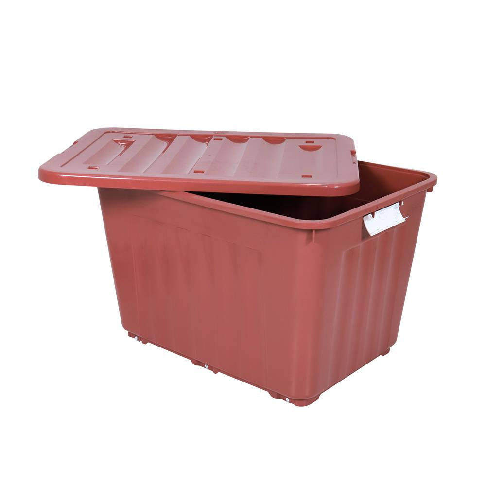 กล่องเก็บของล้อเลื่อน 160 ลิตร STACKO 79x58.8x51.5 ซม. สีน้ำตาล