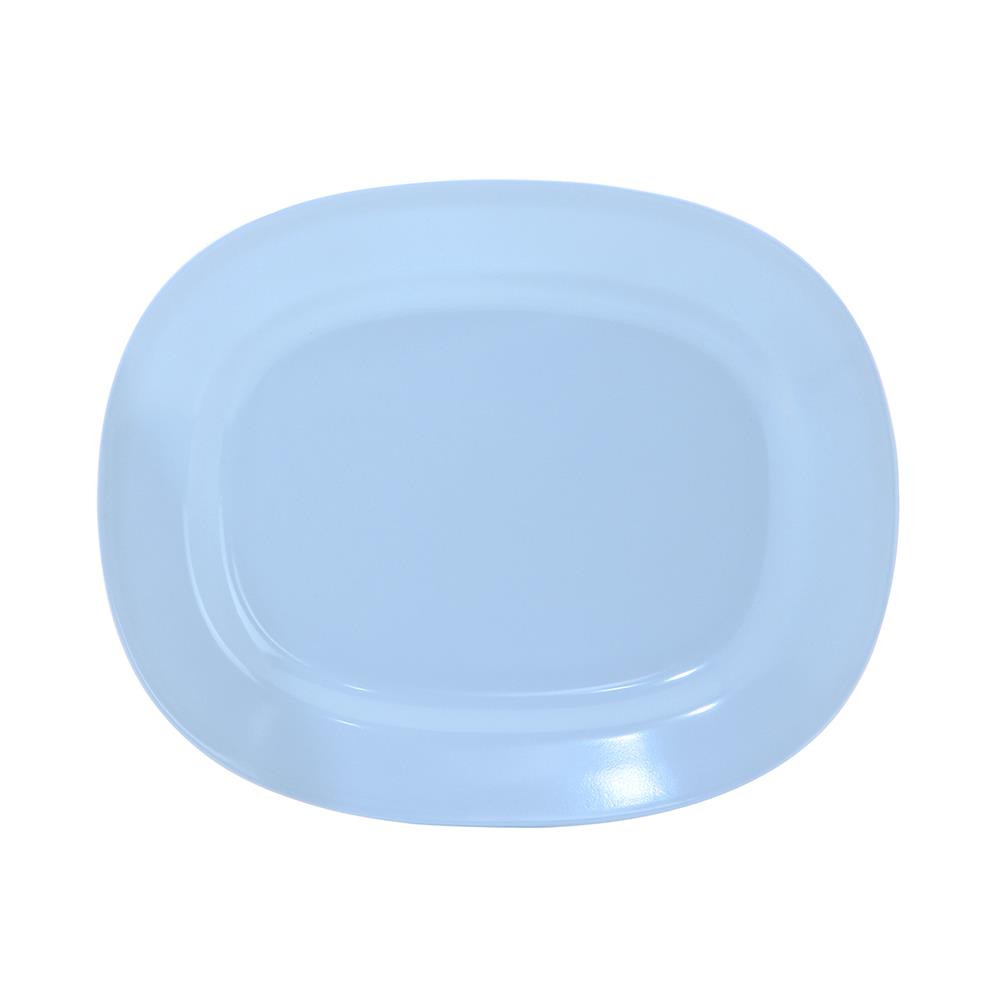 จานเมลามีนเปลเหลี่ยม 10 นิ้ว BEST BUY CLASSIC สีฟ้า