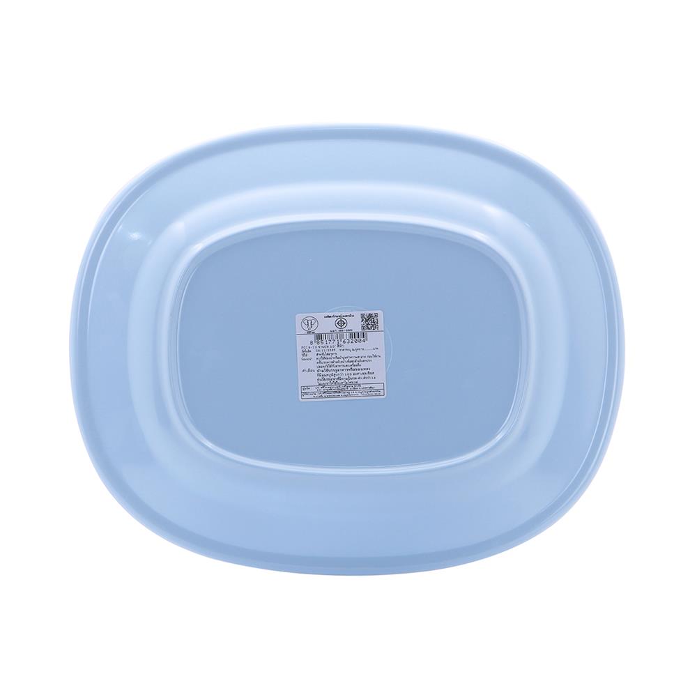 จานเมลามีนเปลเหลี่ยม 10 นิ้ว BEST BUY CLASSIC สีฟ้า