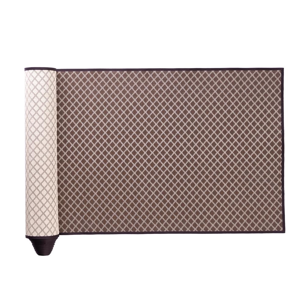 เสื่อวัด THA-WAI DHAM MACHAT 150X1000 ซม. สีน้ำตาล/ครีม