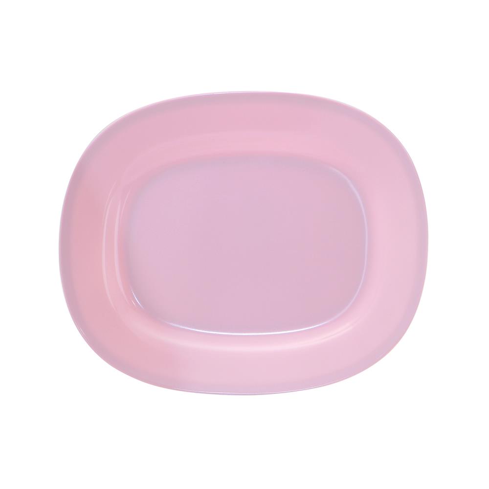 จานเมลามีนเปลเหลี่ยม 10 นิ้ว BEST BUY CLASSIC สีชมพู
