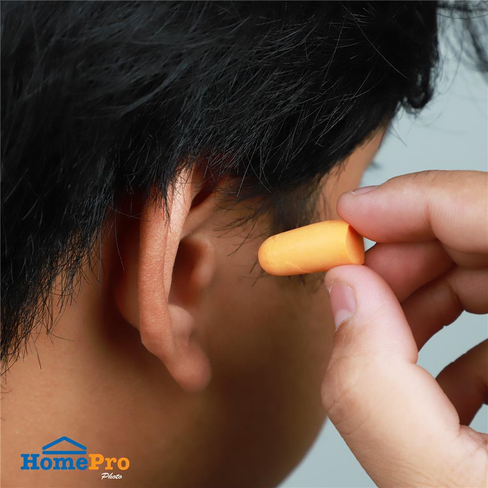 ที่อุดหูโฟม ไม่มีสาย DEXZON RD174B สีส้ม แพ็ก 20 คู่