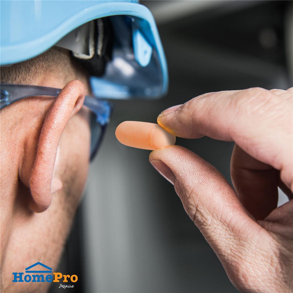 ที่อุดหูโฟม ไม่มีสาย DEXZON RD174A สีส้ม แพ็ก 1 คู่