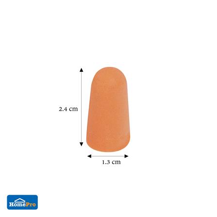 ที่อุดหูโฟม ไม่มีสาย DEXZON RD174A สีส้ม แพ็ก 1 คู่_4