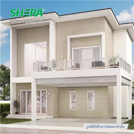 ไม้ฝา SHERA ขอบตรง ลายสัก 15X300X0.8 ซม. สีบราวน์พาสเทล_3