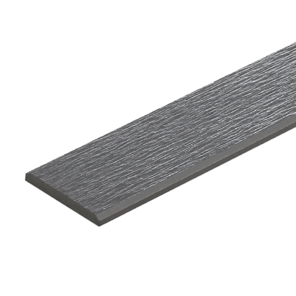 ไม้ระแนง SHERA ลายเสี้ยน ขอบวี หน้า 3 นิ้ว 0.8X7.5X300 ซม. สีมิดไนท์เกรย์