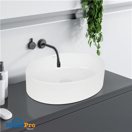 อ่างล้างหน้าแบบวางบนเคาน์เตอร์ MOYA 8098 สีขาว_3