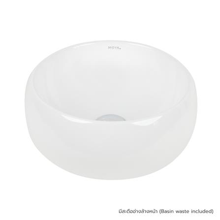 อ่างล้างหน้าแบบวางบนเคาน์เตอร์ MOYA 5097 สีขาว_0
