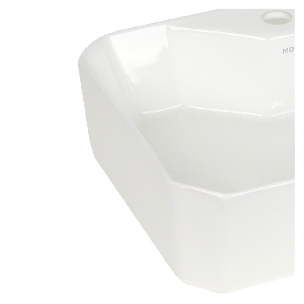 อ่างล้างหน้าแบบวางบนเคาน์เตอร์ MOYA 5009 สีขาว