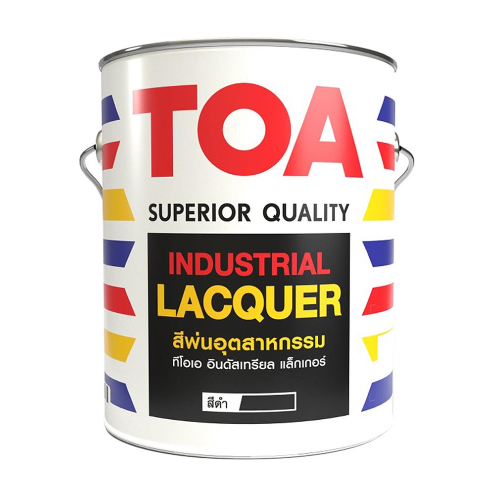 สีพ่นอุตสาหกรรม TOA INDUSTRIAL LACQUER G814 สีดำ เงา 1 แกลลอน