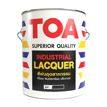 สีพ่นอุตสาหกรรม TOA INDUSTRIAL LACQUER G814 สีดำ เงา 1 แกลลอน_0
