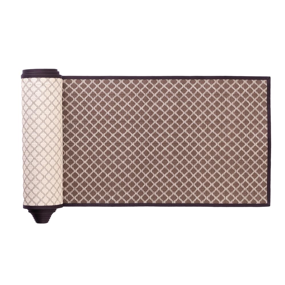 เสื่อวัด THA-WAI DHAM MA CHAT 90X1000 ซม. สีน้ำตาล/ครีม