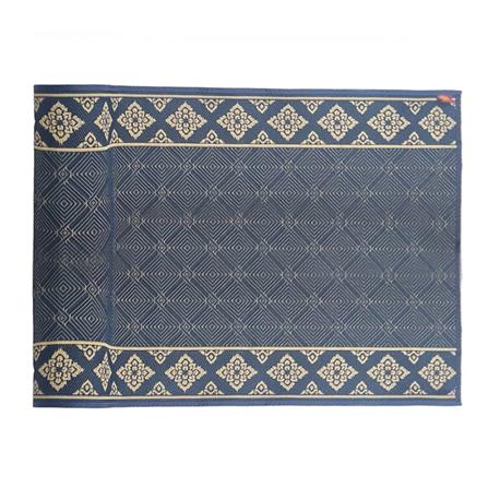 เสื่อวัด THA-WAI PHA JAM YAM 180X1000 ซม. สีน้ำเงิน/ครีม