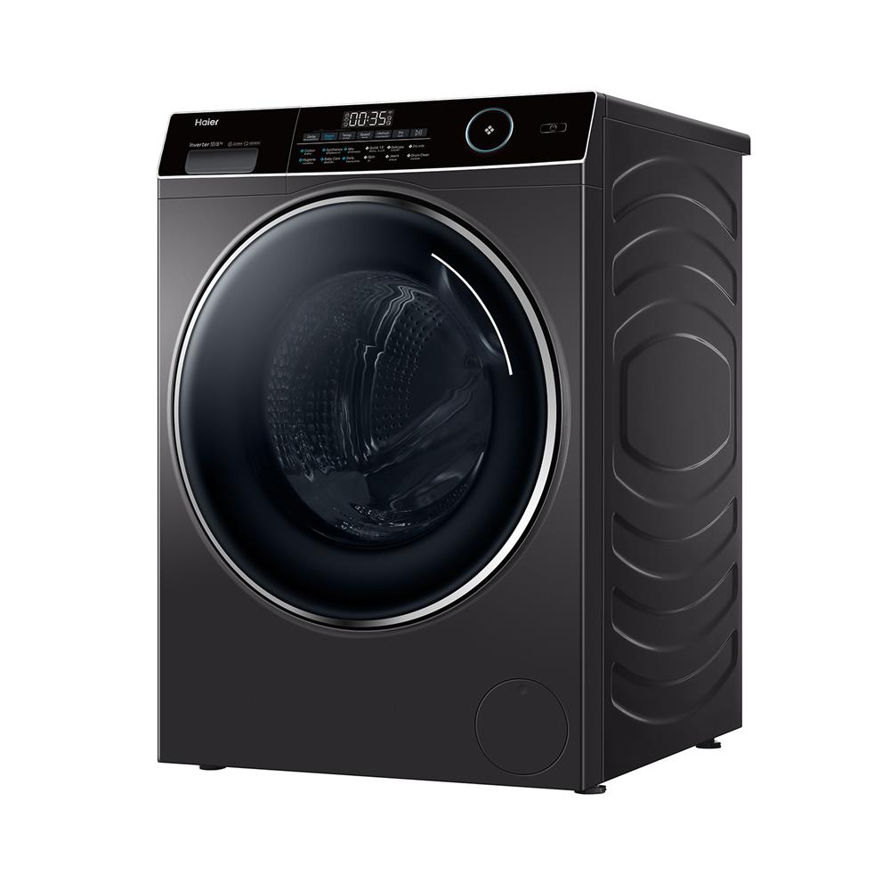 เครื่องซักอบผ้าฝาหน้า HAIER HWD100-BP14959S8 10/6 กก. อินเวอร์เตอรื สีดำ